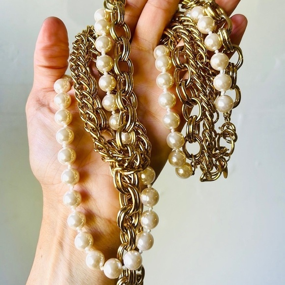 Vintage Joan Rivers Convertible Three Strand Necklace - Picture 5 of 7